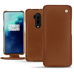 Housse cuir OnePlus 7T Pro - Rabat vertical - Marron ( Nappa - Pantone #8B4720 ) - NOREVE