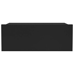 Acheter Maison Chic Lot de 2 Tables de chevet murales - Tables de Nuit flottantes Noir 40x30x15 cm