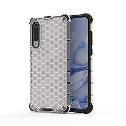 Wewoo Coque Souple Pour Xiaomi Mi 9 Lite Étui anti-choc en nid d'abeille PC + TPU Blanc