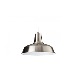 Luminaire Center Suspension Smart, acier brossé / blanc