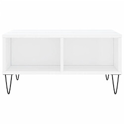 Acheter Maison Chic Table basse,Table Console Table d'appoint, Table pour salon blanc brillant 60x60x30 cm bois d'ingénierie -MN97861