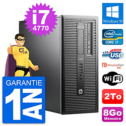 PC Tour HP ProDesk 600 G1 Intel i7-4770 RAM 8Go Disque Dur 2To Windows 10 Wifi - Occasion