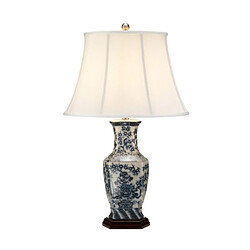 Elstead Lighting Lampe de table Blue Porcelaine Bleu