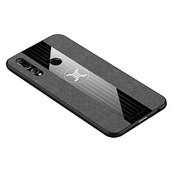 Wewoo Coque Souple Pour Huawei Enjoy 9s XINLI Tissu de couture Antichoc TPU Housse de protection Gris