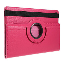 Etui en PU texture itchi avec support rotatif à 360 ° rose pour votre Samsung Galaxy Tab S5e SM-T720