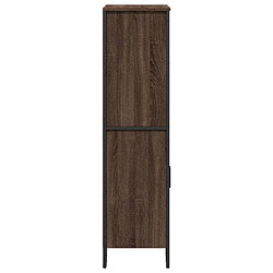 Acheter vidaXL Buffet haut chêne marron 79,5x35,5x137,5 cm bois d'ingénierie