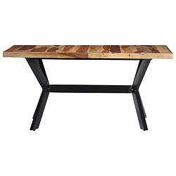 vidaXL Table à manger 140x70x75 cm Bois massif