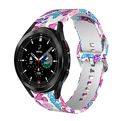 Bracelet en silicone motif imprimé rigide papillons pour votre Samsung Galaxy Watch4 40mm/44mm