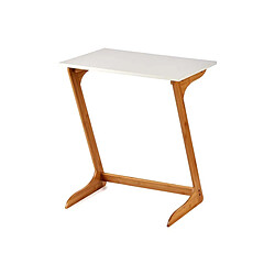 Table d'appoint bout de canapé table auxiliaire en bambou 60x40x69cm+GIFTDECOR