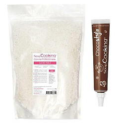 Scrapcooking Sucre perlé 1 kg + 1 Stylo chocolat