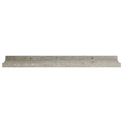 Acheter vidaXL Étagères murales 4 pcs Gris béton 60x9x3 cm