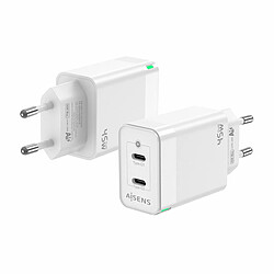 Chargeur mural Aisens ASCH-45W2P005-W Blanc