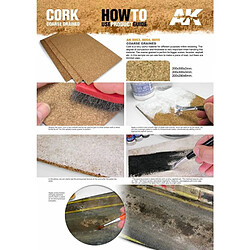 Ak Interactive Cork Sheet – Coarse Grained 200x300x2mm - Décor Modélisme