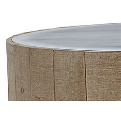 Pegane Table basse, table de salon ronde en bois coloris naturel - diamètre 90 x hauteur 30 cm