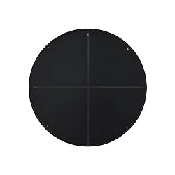 Acheter Vente-Unique Miroir mural rond en métal - D.80 cm - Noir - JAFFREL