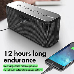 Acheter Universal Portable Bluetooth Haut-parleurs sans fil Basse Heavy Boombox Lecteur de musique Subwoofer Colonne Support USB / TF / AUX | Haut-parleurs portables (Noir)