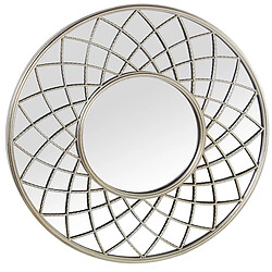 Miroir mural Alexandra House Living Argenté Métal 9 x 79 x 80 cm Rond