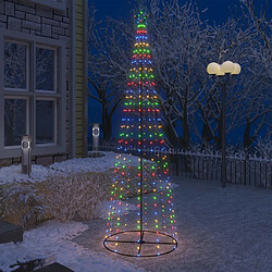 vidaXL Arbre de Noël cône 330 LED colorées décoration 100x300 cm