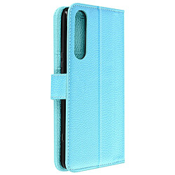 Avizar Housse pour Sony Xperia 5 IV support vidéo portefeuille simili cuir Bleu