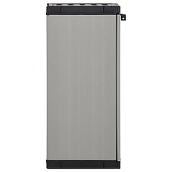 Avis vidaXL Armoire de rangement de jardin 1 étagère Gris/noir 35x40x85 cm