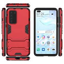 Coque en TPU 2 en 1 avec béquille rouge pour votre Huawei P40