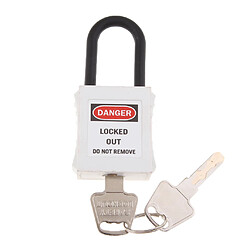 PL38-KD Cadenas De Verrouillage De Sécurité Incurvé PVC 38 Mm Blanc