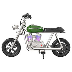 HYPER GOGO Pioneer 12 Plus avec application moto électrique pour enfants pneus pneumatiques 12'' haut-parleur Bluetooth-vert