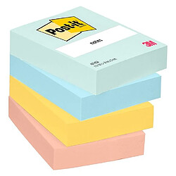 Notes repositionnables couleurs Beachside Post-it 38 x 51 mm - bloc de 100 feuilles - Lot de 12