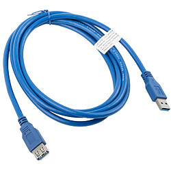 Lanberg Câble USB A vers USB A 1,8 m Bleu CA-US3E-10CC-0018-B