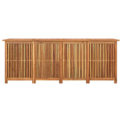 Avis vidaXL Boîte de rangement de jardin 200x80x75 cm bois massif d'acacia