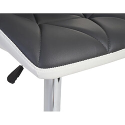 Avis Mendler 2x tabouret de bar Hamilton, chaise de comptoir, bois, similicuir, rotatif ~ gris