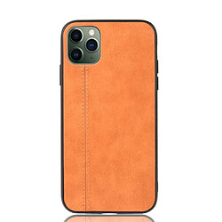 Wewoo Coque Rigide Motif de peau de vache antichoc pour iPhone 11 Pro Skin PC + Housse + TPU Orange