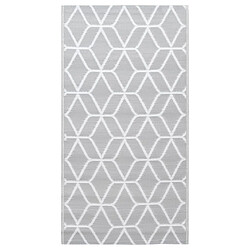 vidaXL Tapis d'extérieur Gris 190x290 cm PP