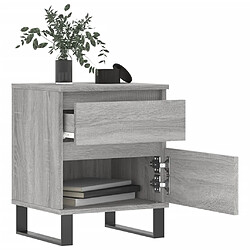 Avis Maison Chic Lot de 2 Tables de chevet - Tables de Nuit sonoma gris 40x35x50 cm bois ingénierie