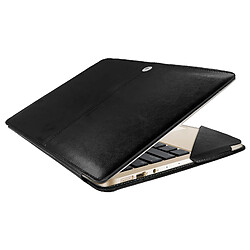 Avizar Housse Vintage Fermeture Magnétique Noir p. MacBook Air 13 2020 / 2019 / 2018