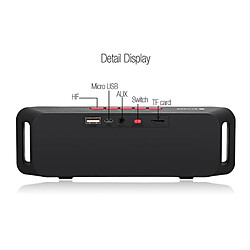 Universal Portable Wireless Outdoor Bluetooth Speaker Bass Stéréo Sound Subwoofer FM Radio MP3 Player USB TF for Computer Smartphone | Portable Speaker (Red)