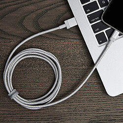 Acheter Basics Câble USB A vers Lightning en nylon tressé Chargeur certifié MFi pour iPhone Argenté 1,82 m