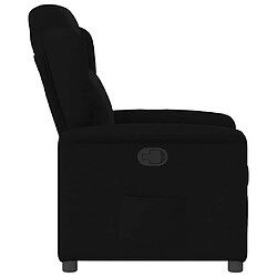 Avis vidaXL Fauteuil inclinable Noir Tissu