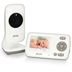 Alecto Babyphone avec caméra et écran couleur 2.4" DVM-71 Blanc-Taupe