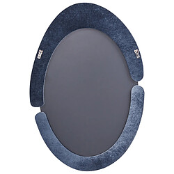 Acheter Beliani Miroir MASSAY - Velours Bleu foncé