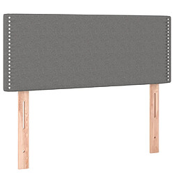 vidaXL Tête de lit Gris foncé 80x5x78/88 cm Tissu