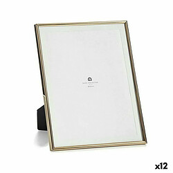 Gift Decor Cadre photo Doré Verre Acier (15,5 x 28 x 22,9 cm) (12 Unités)