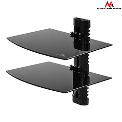 Acheter Support étagère double en verre pour DVD Maclean MC-662 max 2x8 kg