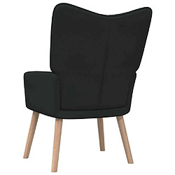 Acheter Maison Chic Chaise de relaxation | Fauteuil relax Noir Tissu -GKD35290