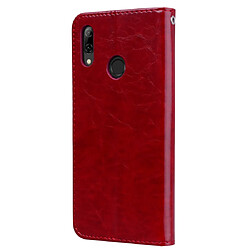 Avis Wewoo Housse Coque Business Style Oil Wax Texture en cuir à rabat horizontal pour Huawei P Smart 2019avec support et fentes cartes et portefeuille rouge