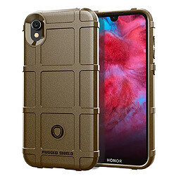 Wewoo Coque Pour Huawei Honor Play 3e Housse TPU antichoc à couverture complète marron