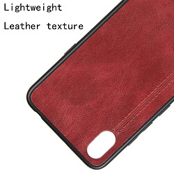 Acheter Wewoo Coque Pour LG K20 2019 Antichoc Couture Vache Motif Peau PC + PU + TPU Cas Rouge