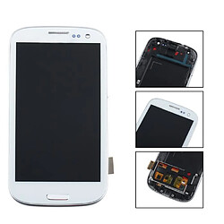 écran tactile + écran LCD pour 4.8'' Samsung Galaxy S3 I9300 I9300i I9301 I9301i I9305Avec Cadre BLANC +Kit outils