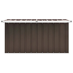 Avis Helloshop26 Coffre boîte meuble de jardin rangement 129 x 67 x 65 cm marron 02_0013097