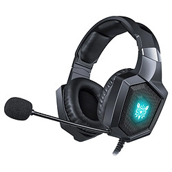 Wewoo Casque de jeu surround stéréo basse sur oreille avec microphone et lampes RVB